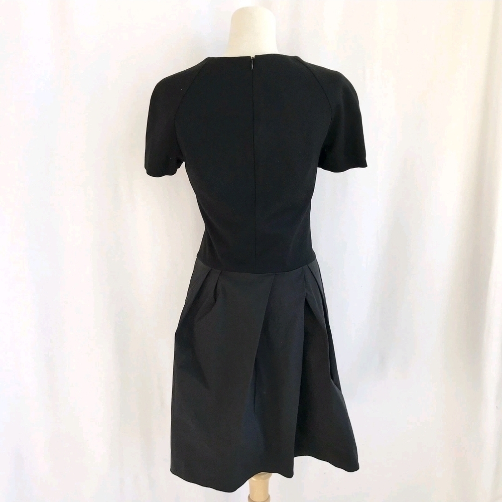 Jil Sander Short Sleeve  Little Black Cocktail Dress Knee Length 34 (Small) - Picture 6 of 9